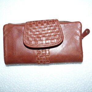 Leather Wallet - Cognac Brown - Unknown brand - Bifold